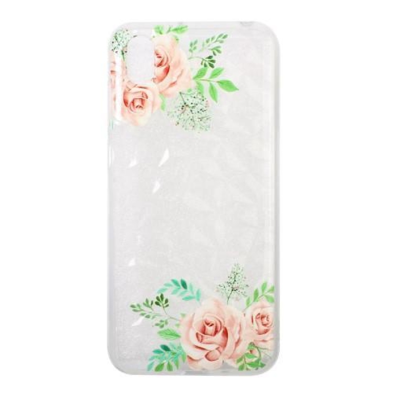 Shell gelový kryt na mobil Huawei Y5 (2019) - růžové květiny