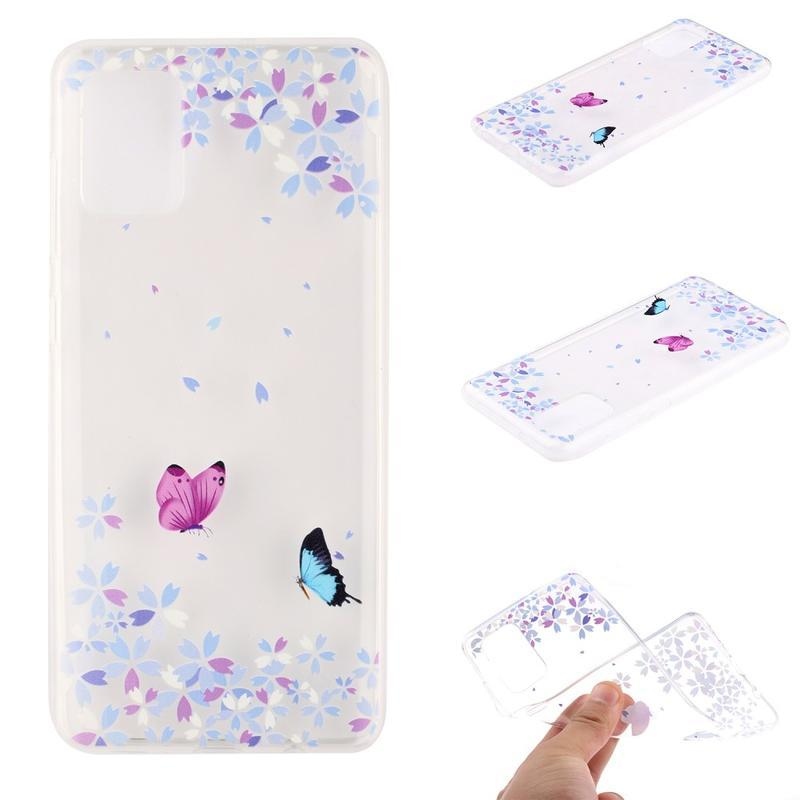 Shell gelový obal pro mobil Samsung Galaxy S20 - motýli a květy