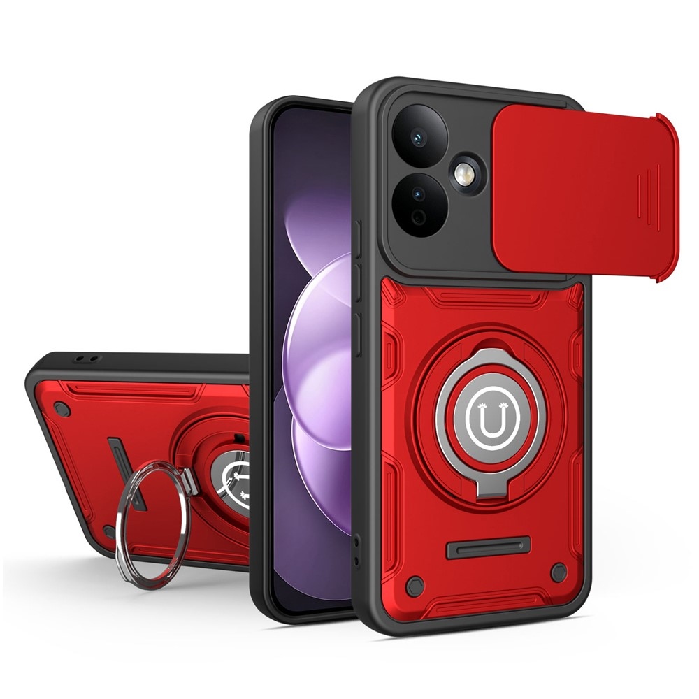 Shell odolný kryt na mobil Xiaomi Redmi Note 17 4G/5G - červený
