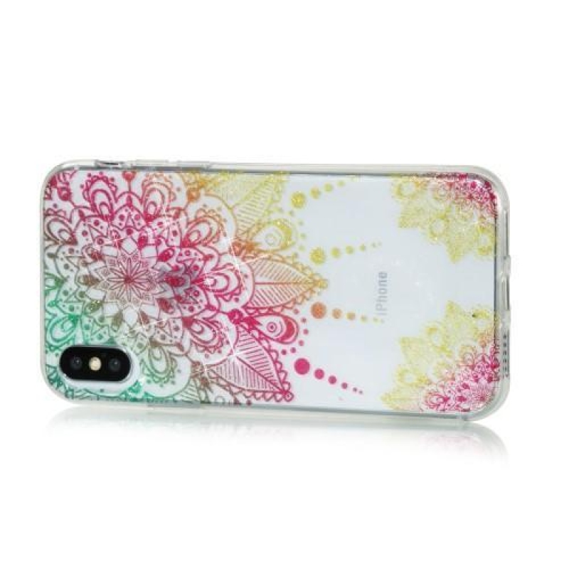 Shine gelový obal na iPhone X - mandala