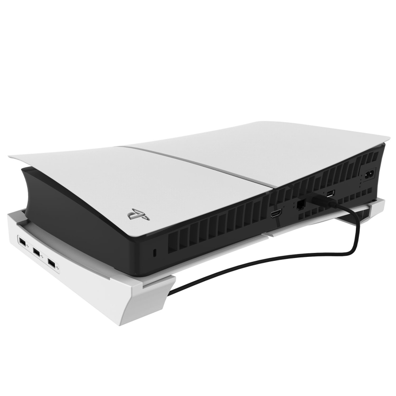 iPega P5S008 Horizontální Stojan s USB HUB pro PS5 Slim White