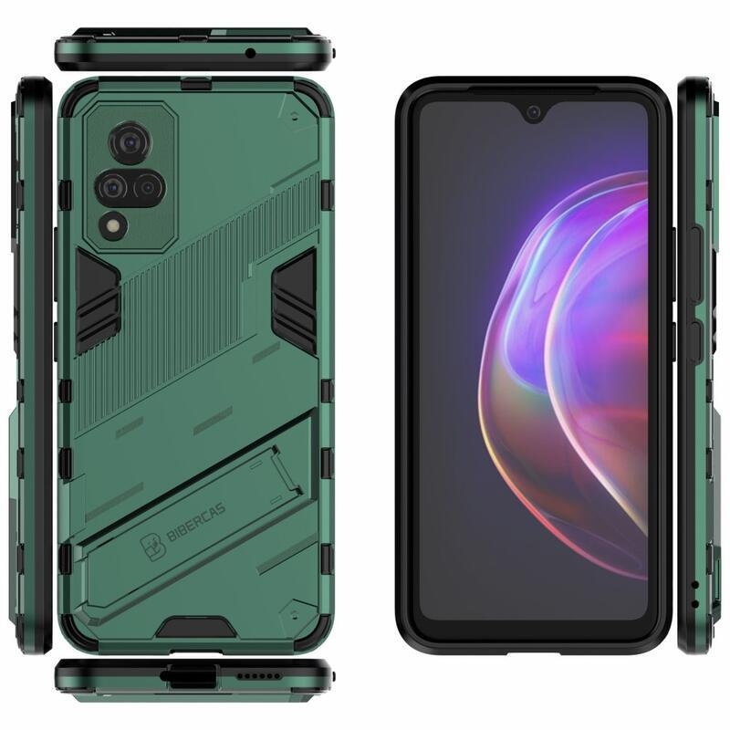 Shock odolný hybridní kryt na mobil Vivo V21 4G/5G - zelený