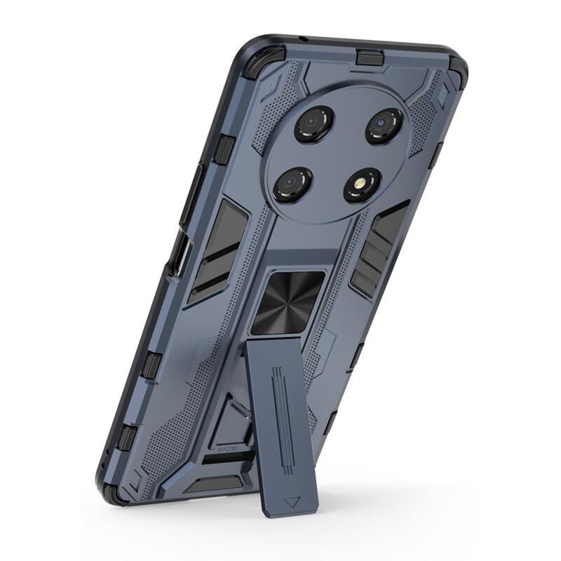 Shock odolný hybridní kryt s výklopným stojánkem na mobil Honor Magic 4 Lite 5G - modrý