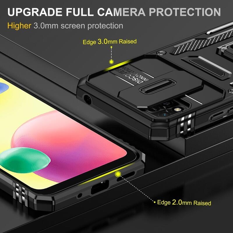 Shock zasunovací hybridní kryt na Xiaomi Redmi 10A - černý