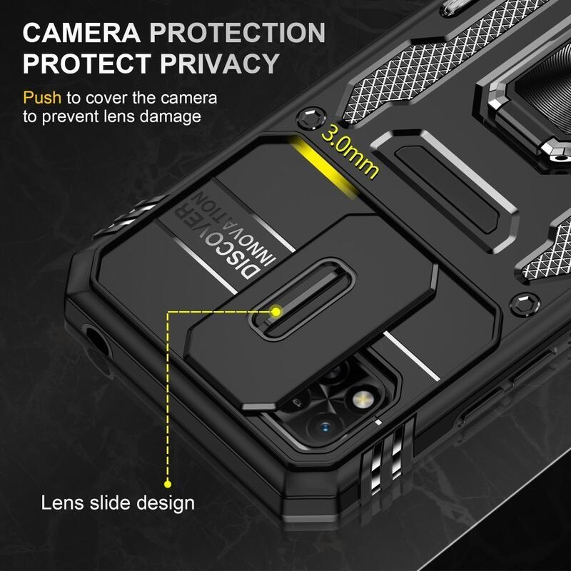 Shock zasunovací hybridní kryt na Xiaomi Redmi 10A - černý