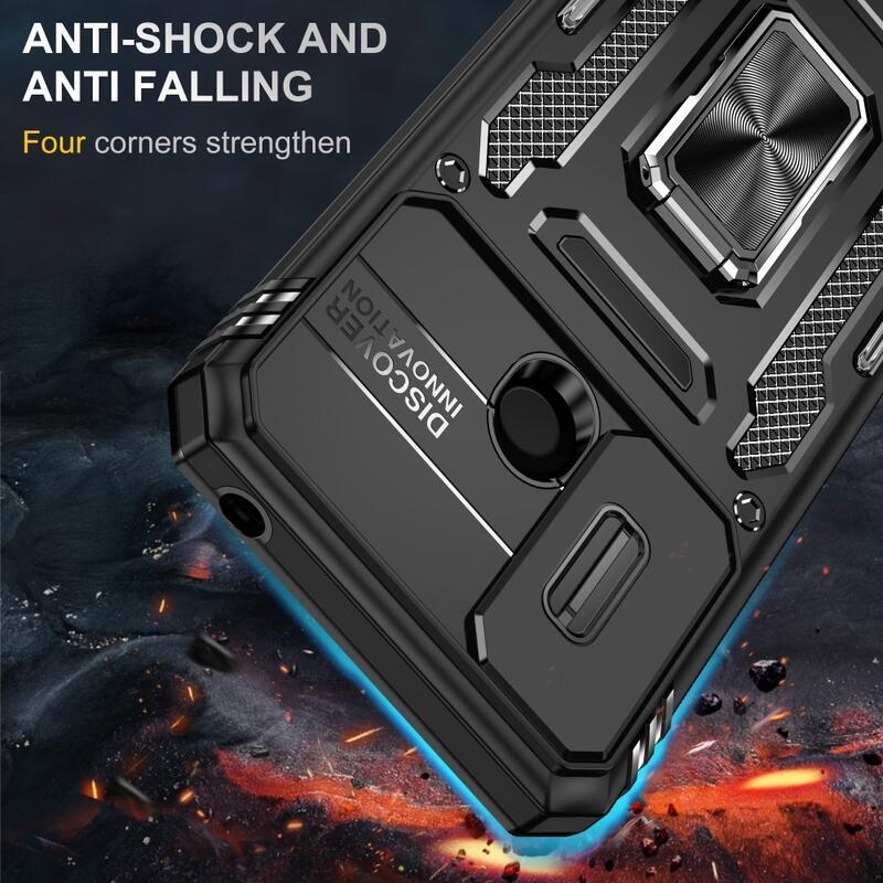 Shock zasunovací hybridní kryt na Xiaomi Redmi 10A - černý