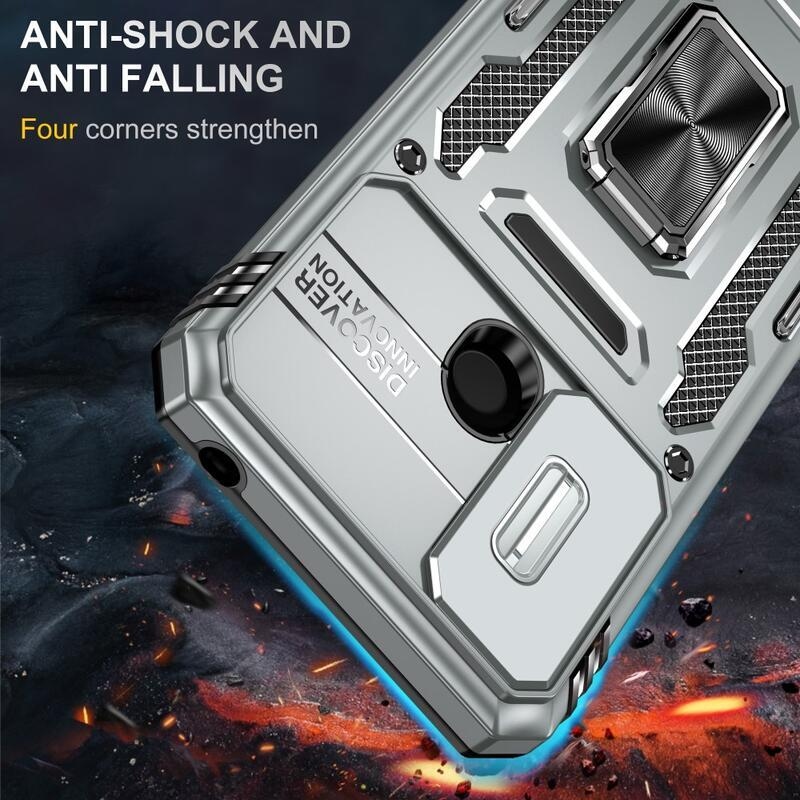 Shock zasunovací hybridní kryt na Xiaomi Redmi 10A - šedý