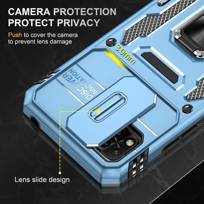Shock zasunovací hybridní kryt na Xiaomi Redmi 10A - světlemodrý