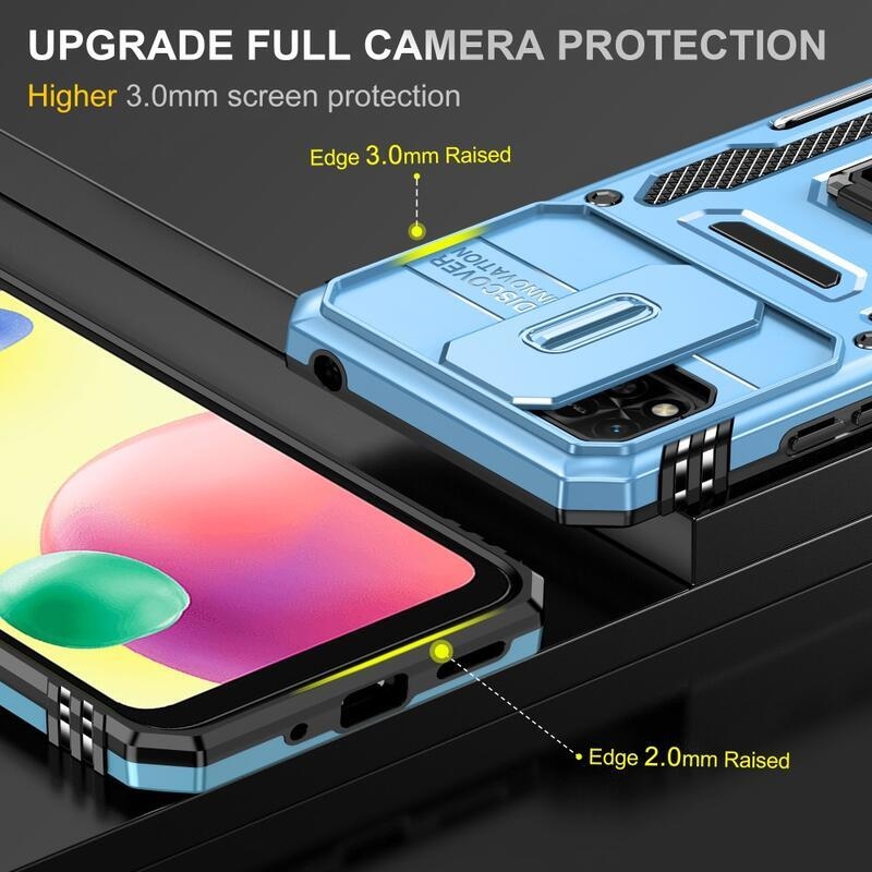 Shock zasunovací hybridní kryt na Xiaomi Redmi 10A - světlemodrý
