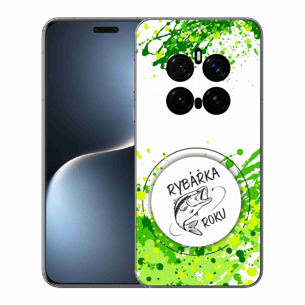 Gelový kryt mmCase na Honor Magic 7 Pro 5G - rybářka roku bílé pozadí