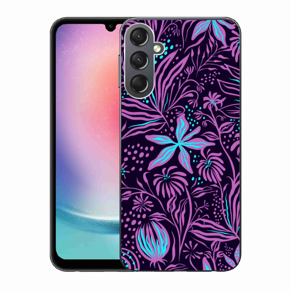 Gelový kryt mmCase na Samsung Galaxy A24 - květiny 2