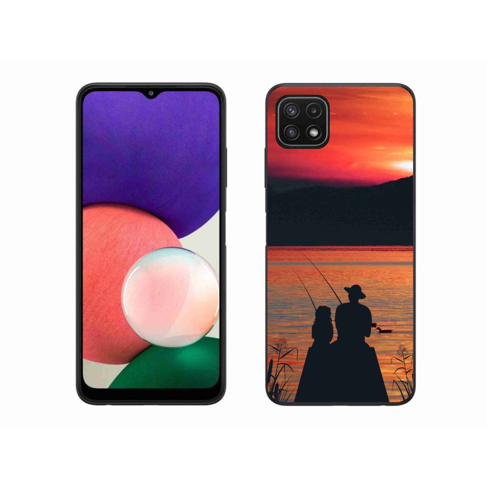 Gelový kryt mmCase na Samsung Galaxy A22 5G - rybaření 3