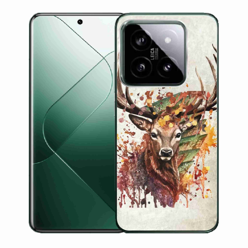 Gelový obal mmCase na Xiaomi 14 - jelen 1