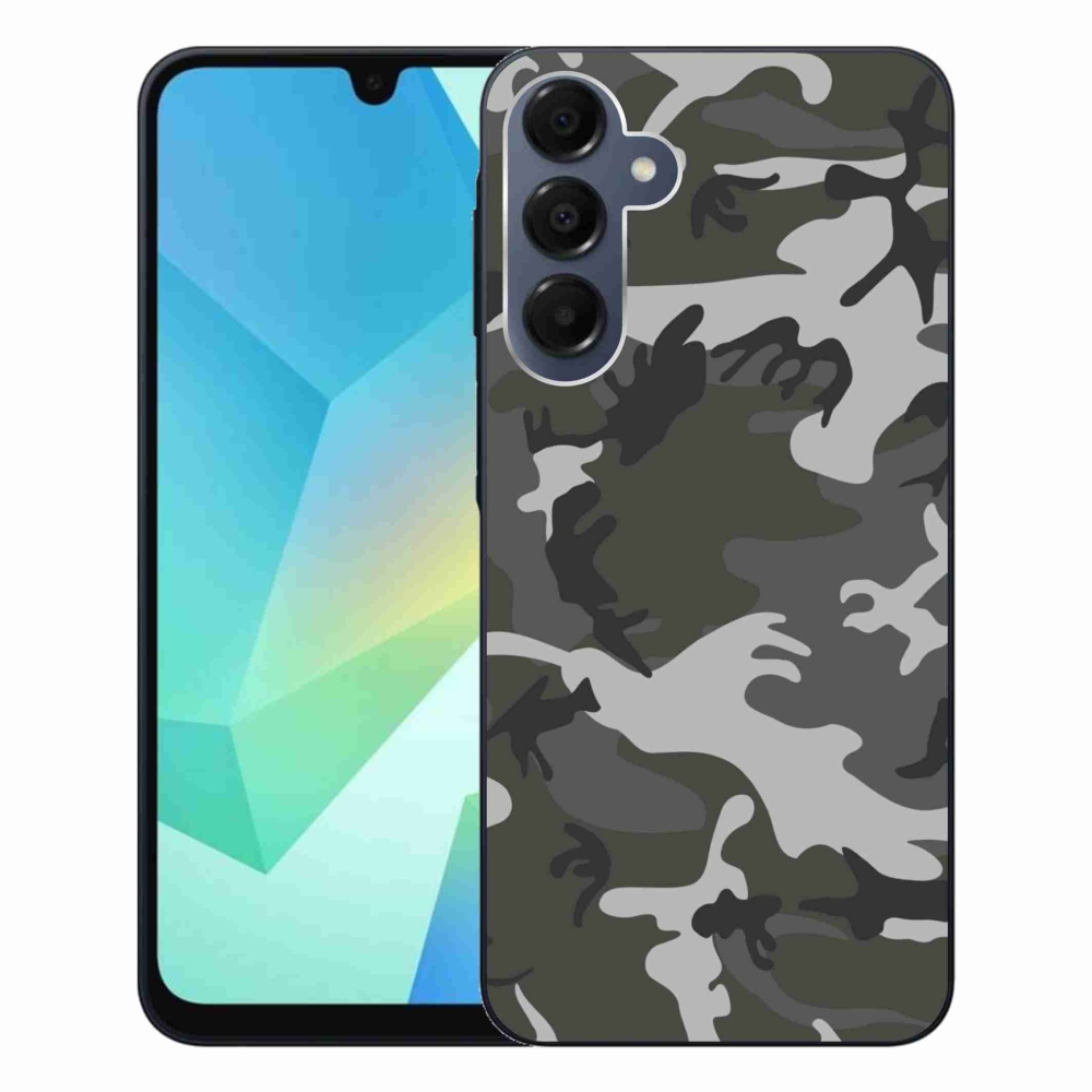 Gelový kryt mmCase na Samsung Galaxy A16 4G/5G - maskáčový vzor