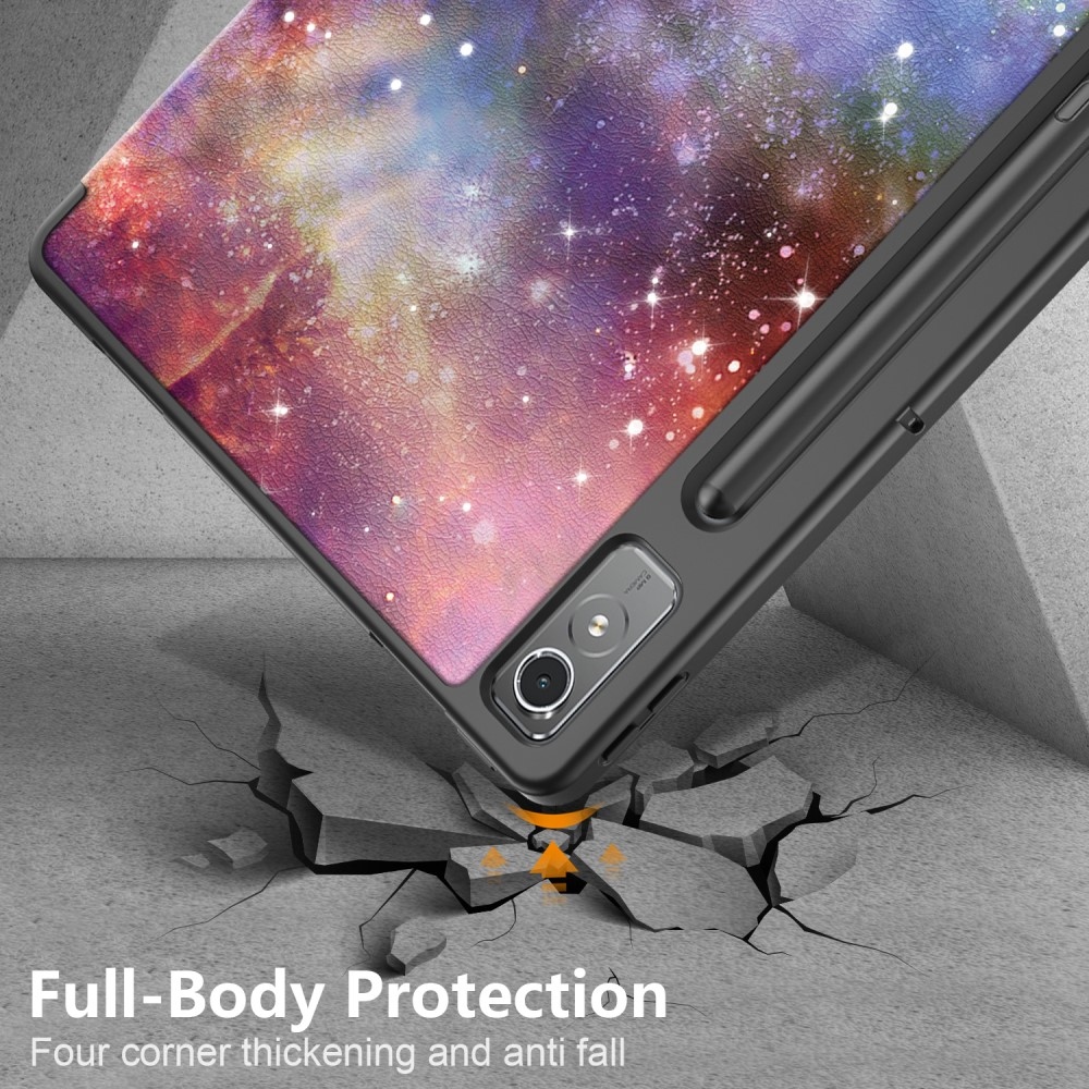 Patte chytré zavírací pouzdro na tablet Lenovo Tab P12 - vesmír