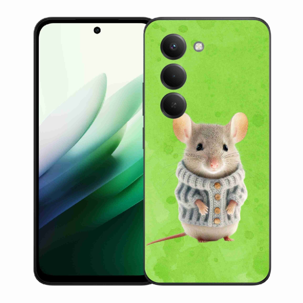 Gelový kryt mmCase na Xiaomi Redmi 15 5G (169mm) - myška ve svetru