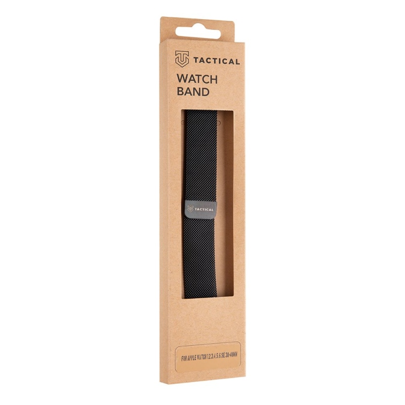 Tactical 333 Loop Magnetický Kovový Řemínek pro Apple Watch 1/2/3/4/5/6/7/8/9/SE 38/40/41mm Black
