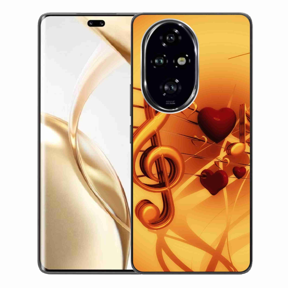 Gelový kryt mmCase na Honor 200 Pro 5G - noty