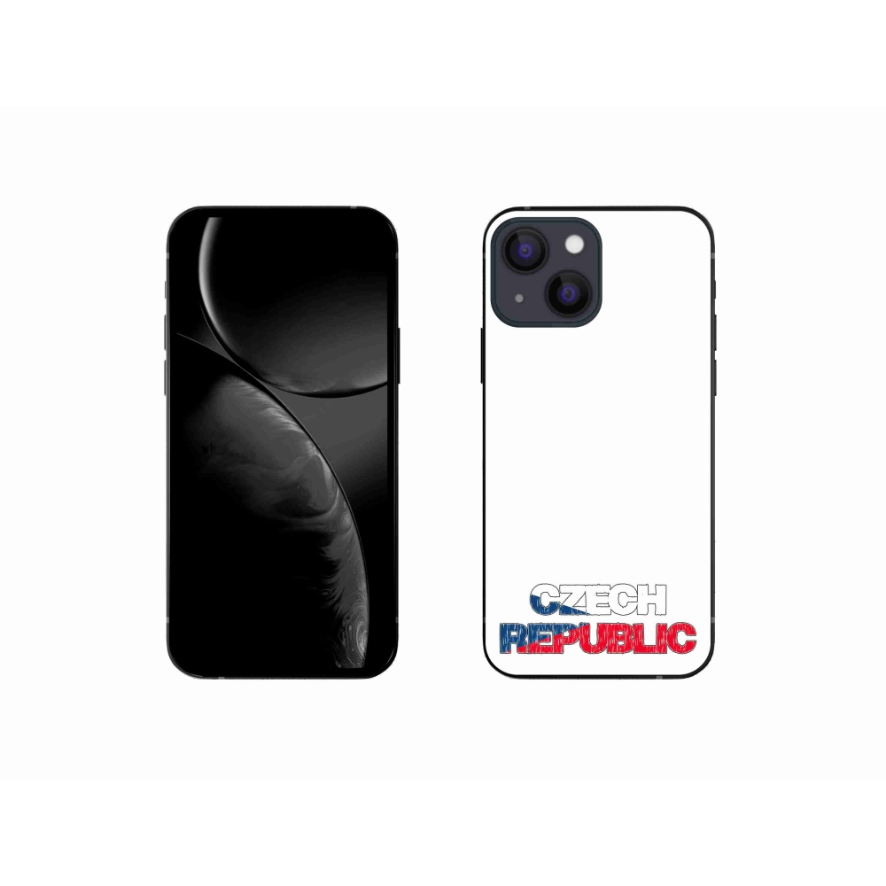Gelový kryt mmCase na iPhone 13 mini 5.4 - Czech Republic bílé pozadí