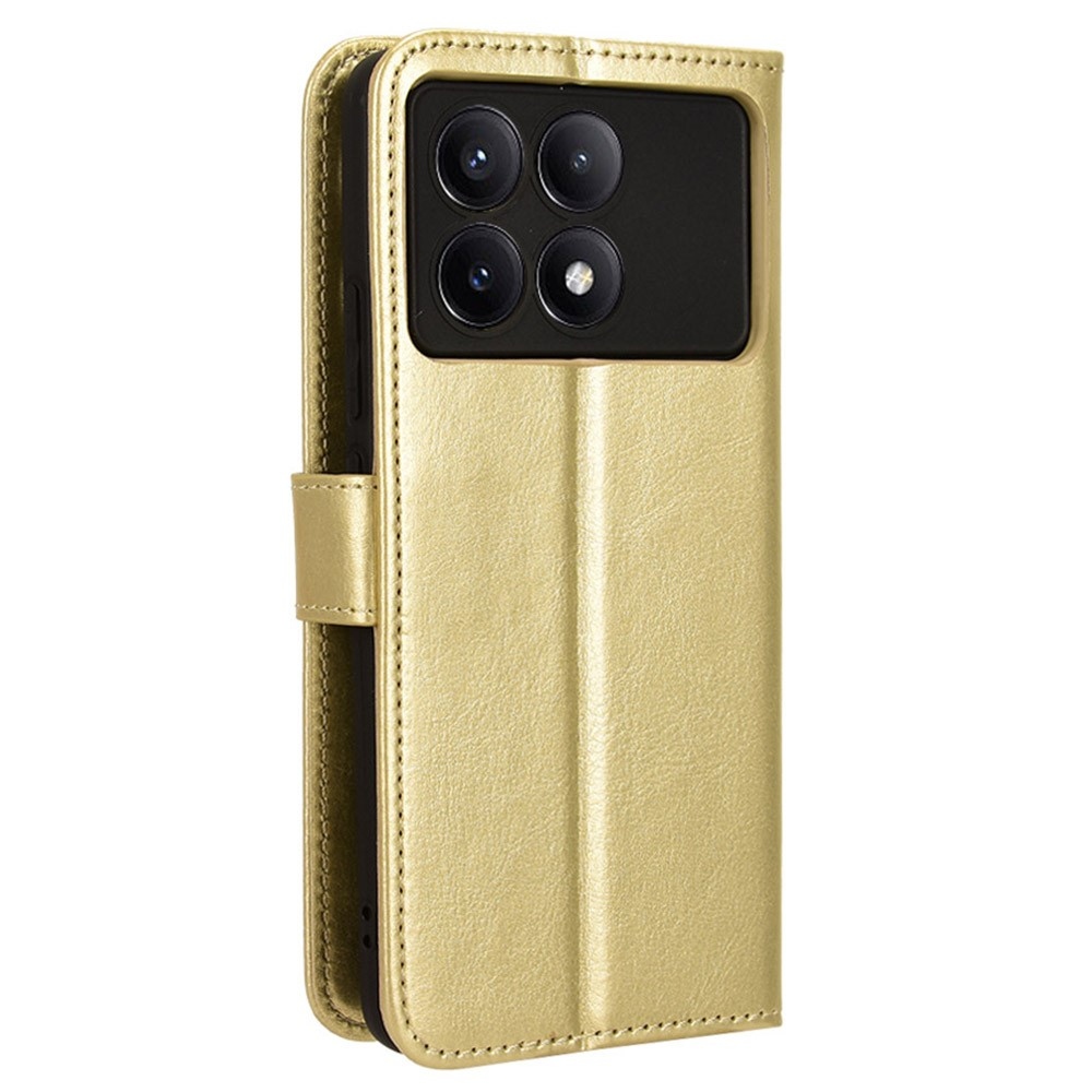 Wallet knížkové pouzdro na Xiaomi Poco X6 Pro 5G - zlaté