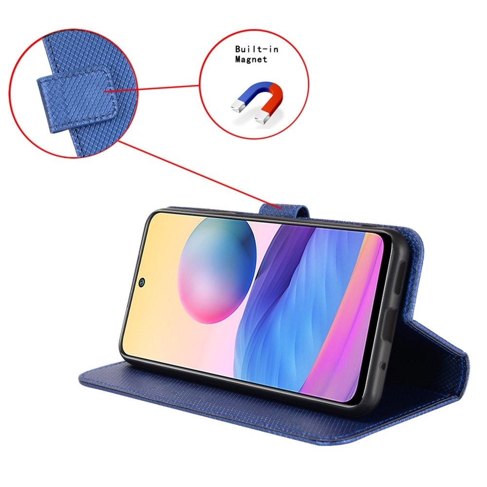 Diamond knížkové pouzdro na Xiaomi Poco F7 Pro 5G/Poco F7 Ultra 5G - modré