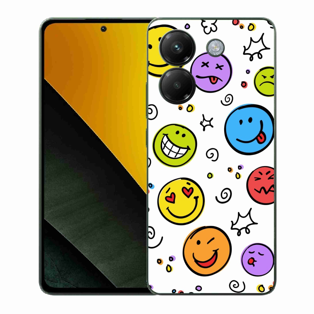 Gelový kryt mmCase na Xiaomi Poco M7 Pro 5G - smajlíci