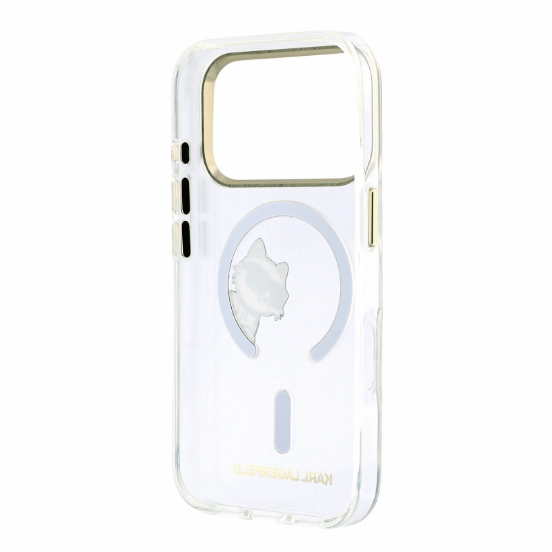Karl Lagerfeld IML Choupette Peekaboo Magsafe Zadní Kryt pro iPhone 18 Pro Transparent