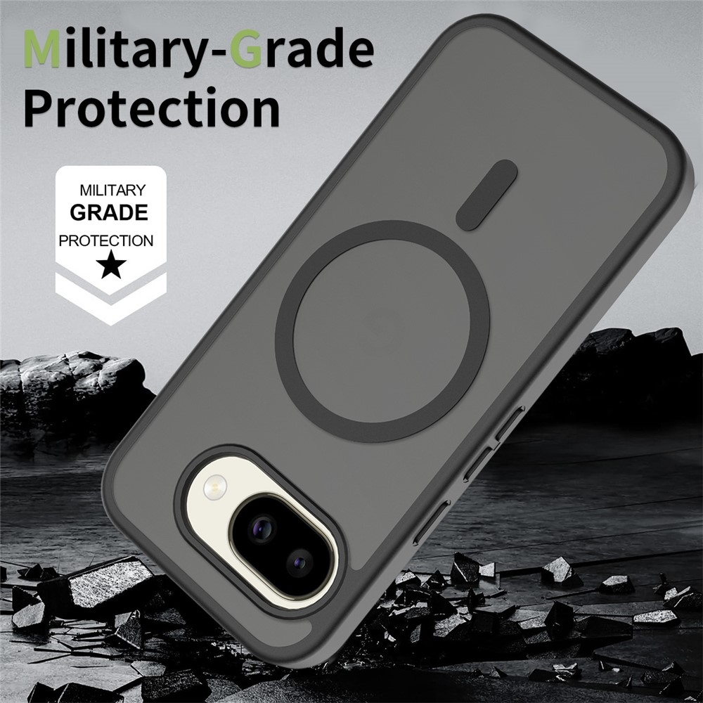 Skin gelový obal s pevnými zády a podporou MagSafe na Google Pixel 10a - černý