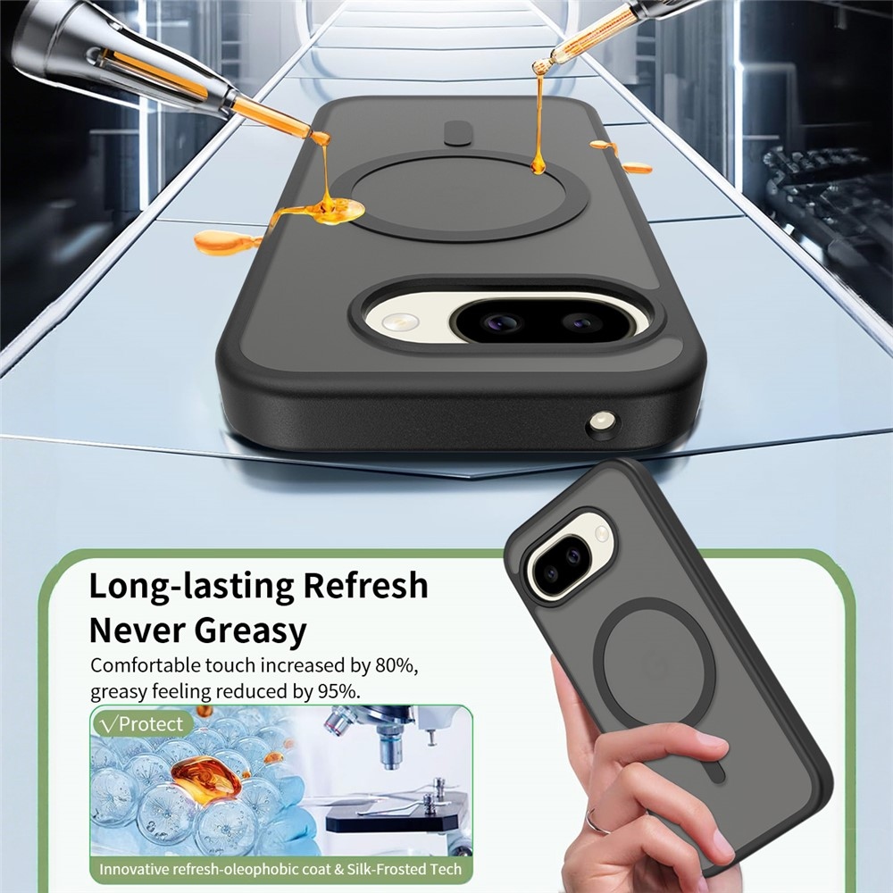 Skin gelový obal s pevnými zády a podporou MagSafe na Google Pixel 10a - černý