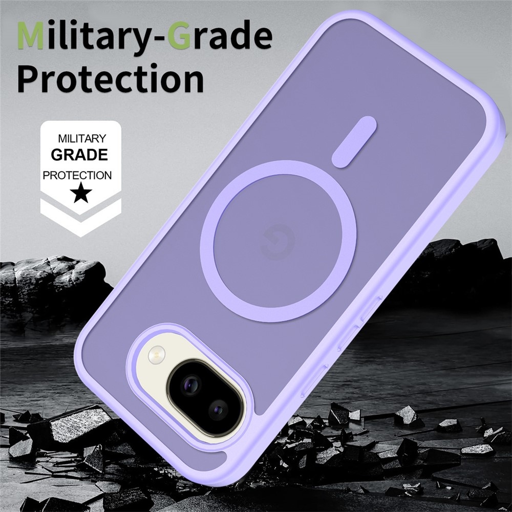 Skin gelový obal s pevnými zády a podporou MagSafe na Google Pixel 10a - fialový