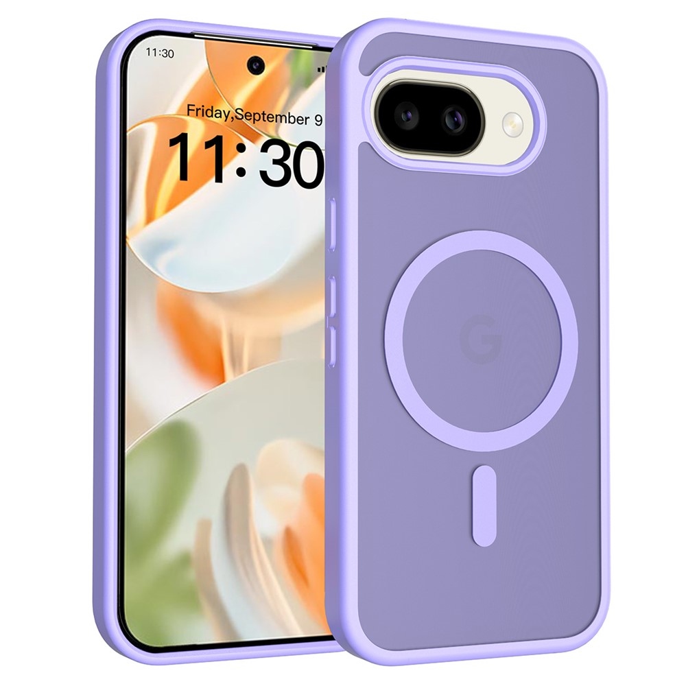 Skin gelový obal s pevnými zády a podporou MagSafe na Google Pixel 10a - fialový