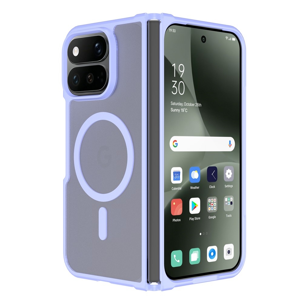 Skin gelový obal s pevnými zády a podporou MagSafe na Google Pixel 11 Pro Fold - fialový