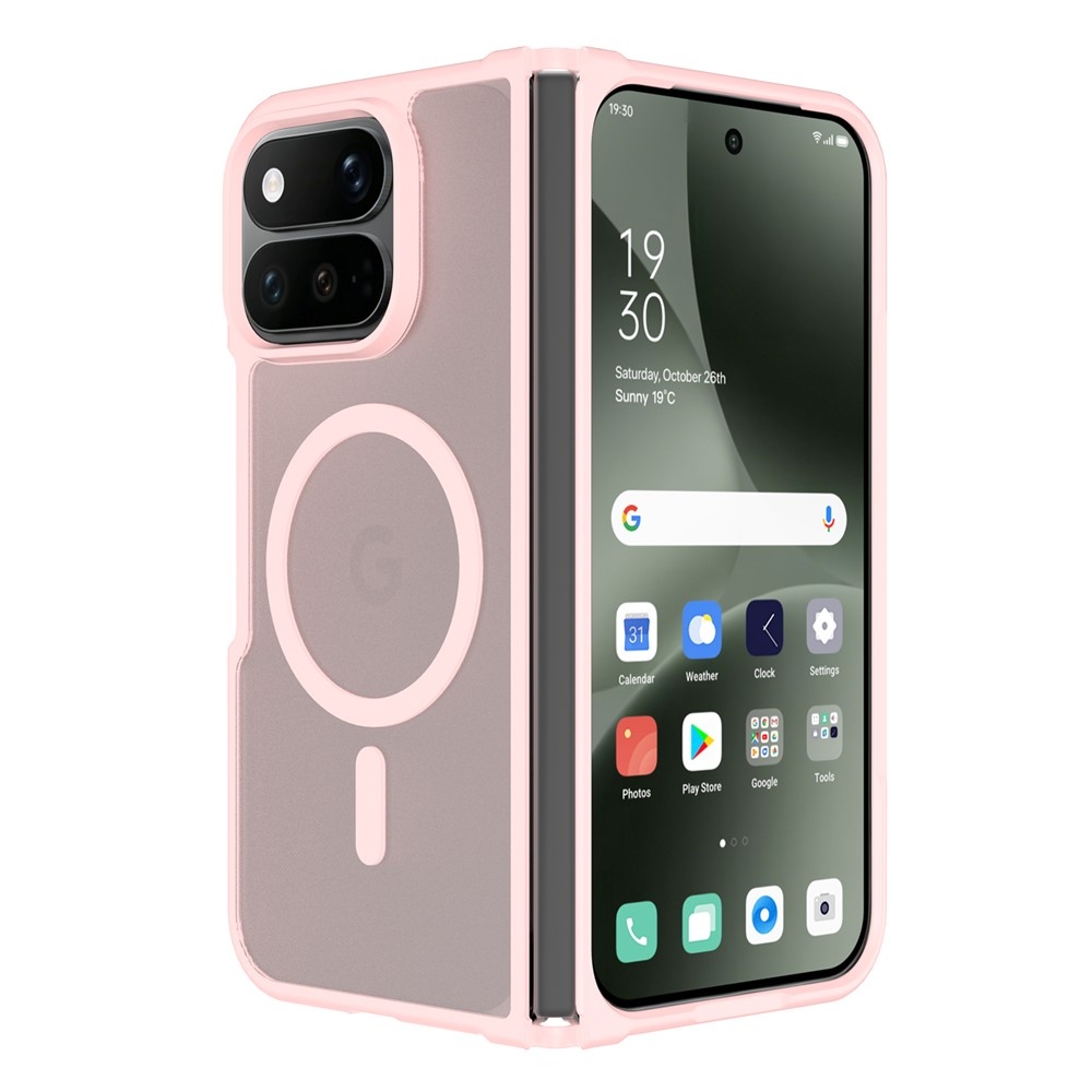 Skin gelový obal s pevnými zády a podporou MagSafe na Google Pixel 11 Pro Fold - růžový