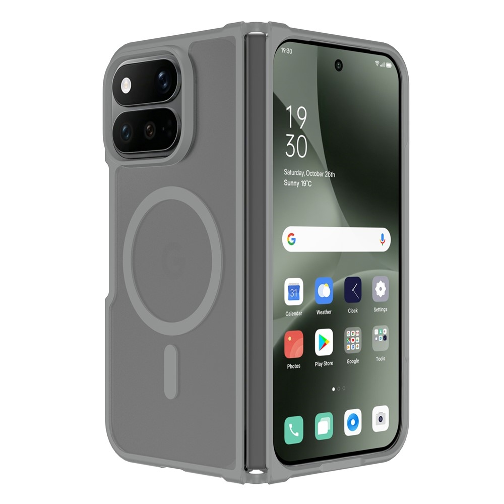 Skin gelový obal s pevnými zády a podporou MagSafe na Google Pixel 11 Pro Fold - šedý
