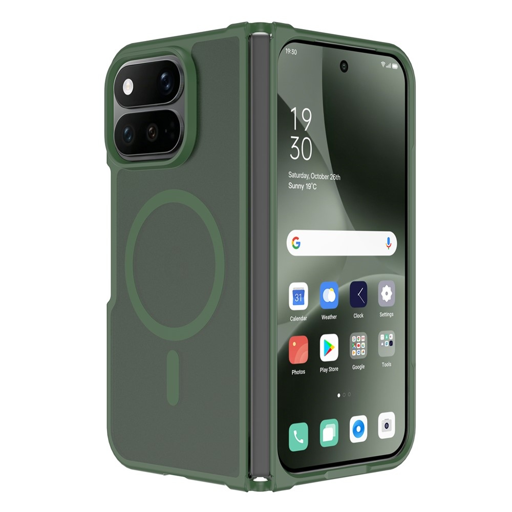 Skin gelový obal s pevnými zády a podporou MagSafe na Google Pixel 11 Pro Fold - zelený