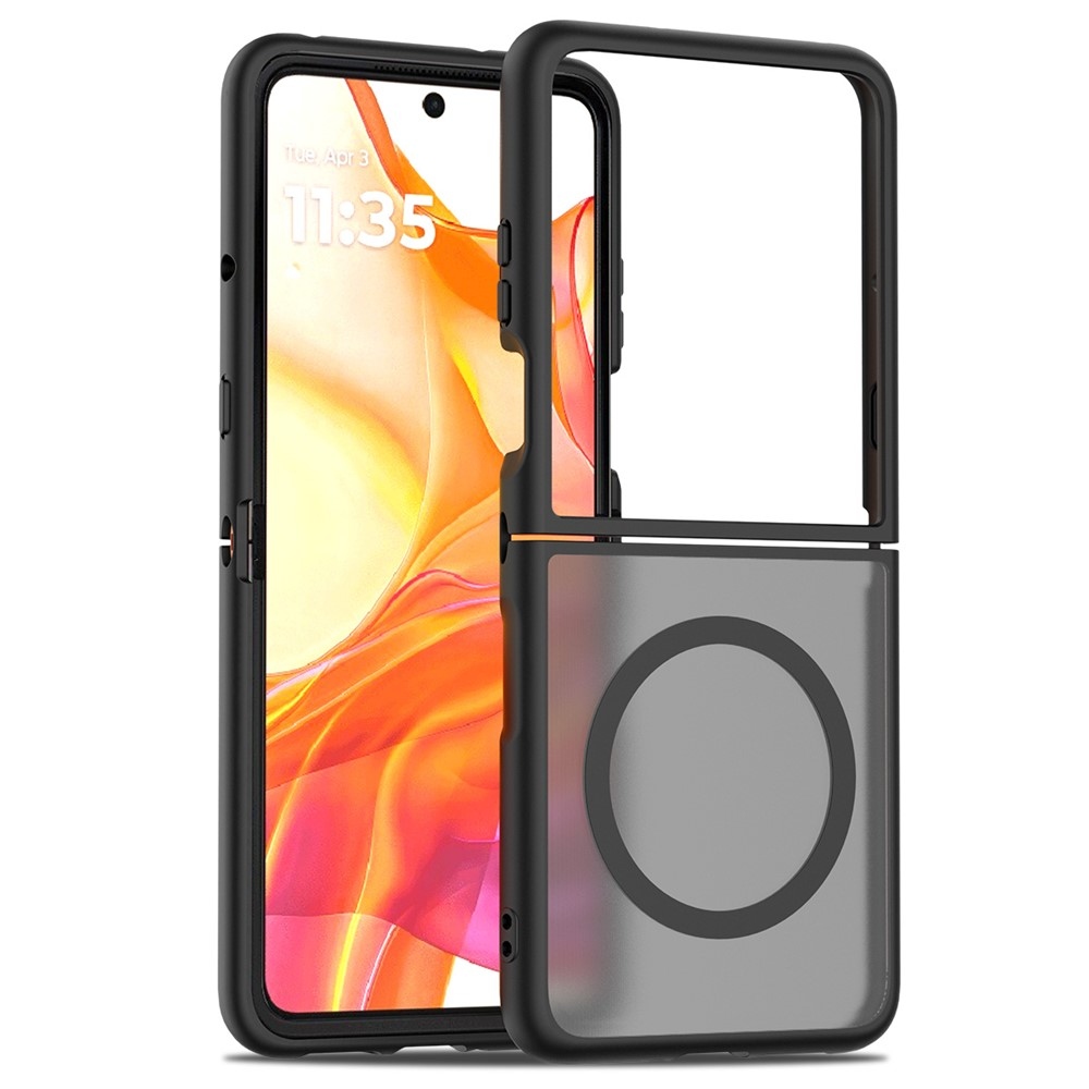 Skin gelový obal s pevnými zády a podporou MagSafe na Motorola Razr 60 Ultra 5G - černý