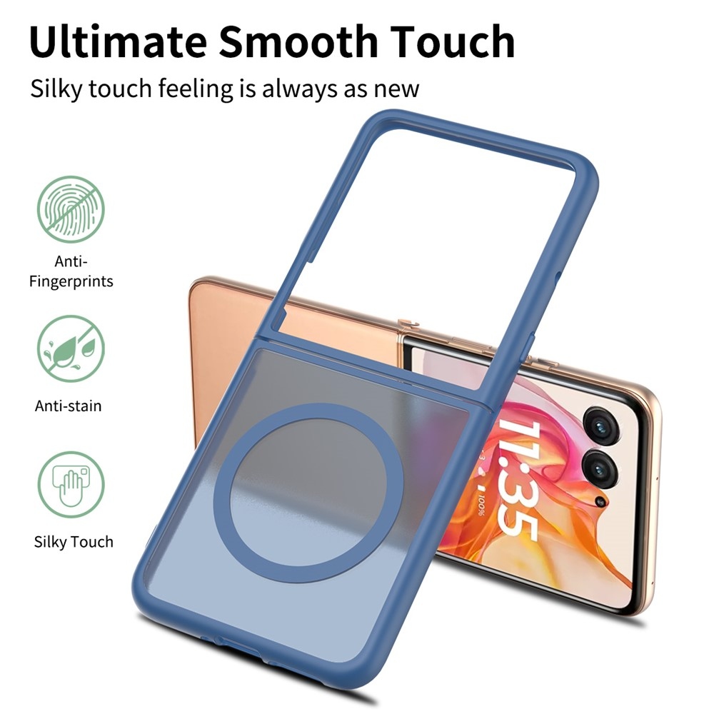 Skin gelový obal s pevnými zády a podporou MagSafe na Motorola Razr 60 Ultra 5G - modrý