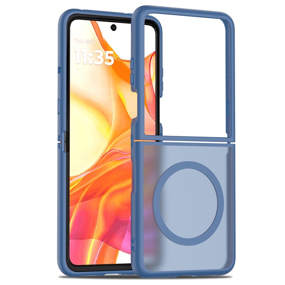 Skin gelový obal s pevnými zády a podporou MagSafe na Motorola Razr 60 Ultra 5G - modrý