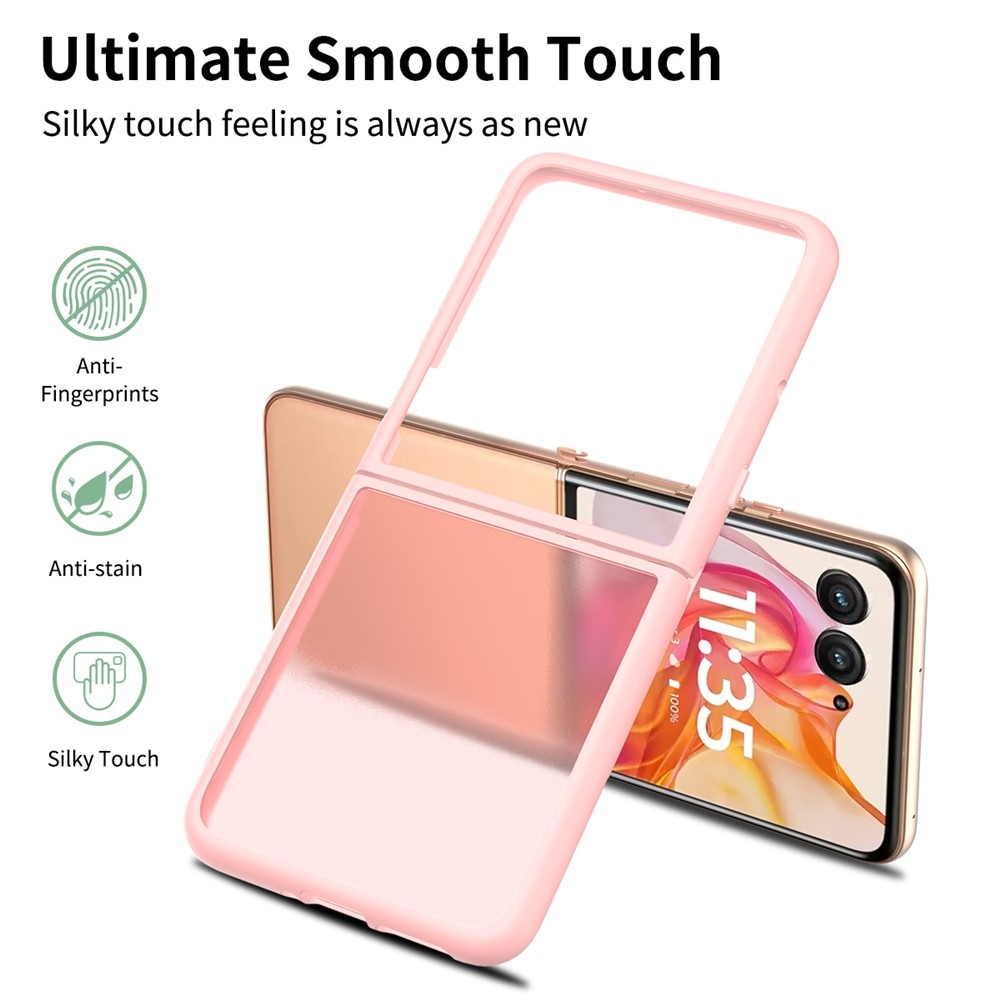 Skin gelový obal s pevnými zády a podporou MagSafe na Motorola Razr 60 Ultra 5G - růžový