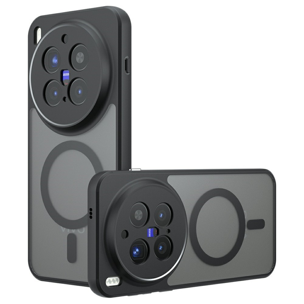 Skin gelový obal s pevnými zády a podporou MagSafe na Vivo X300 Pro 5G - černý