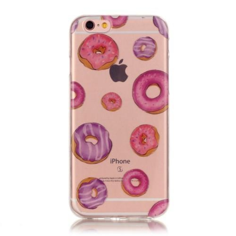Skin gelový průhledný obal na iPhone 6 Plus a iPhone 6s Plus - donutky