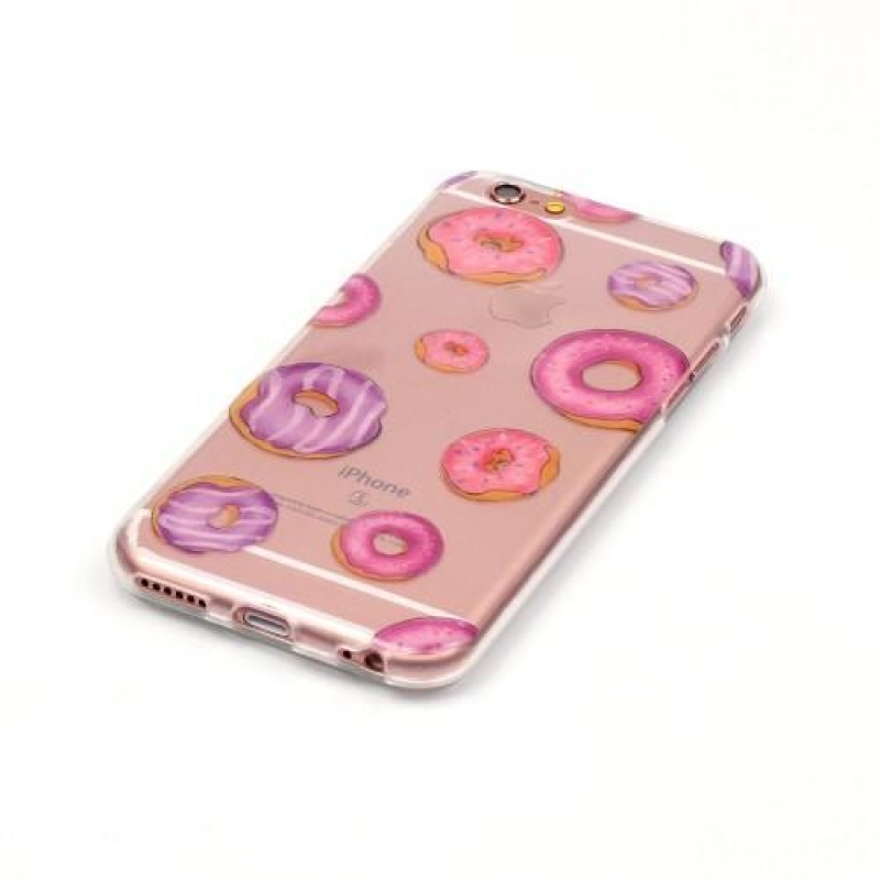 Skin gelový průhledný obal na iPhone 6 Plus a iPhone 6s Plus - donutky