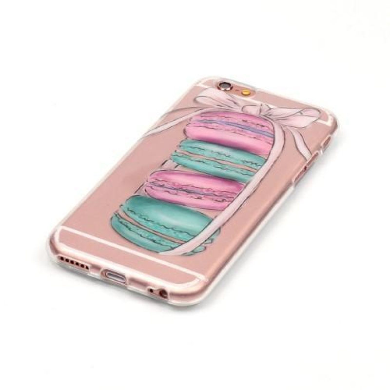 Skin gelový průhledný obal na iPhone 6 Plus a iPhone 6s Plus - macronky