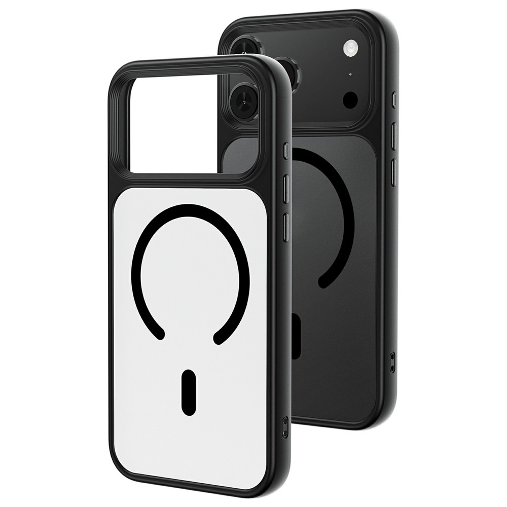 Skinny gelový obal s pevnými zády a MagSafe na iPhone 18 Pro Max/17 Pro Max - černý