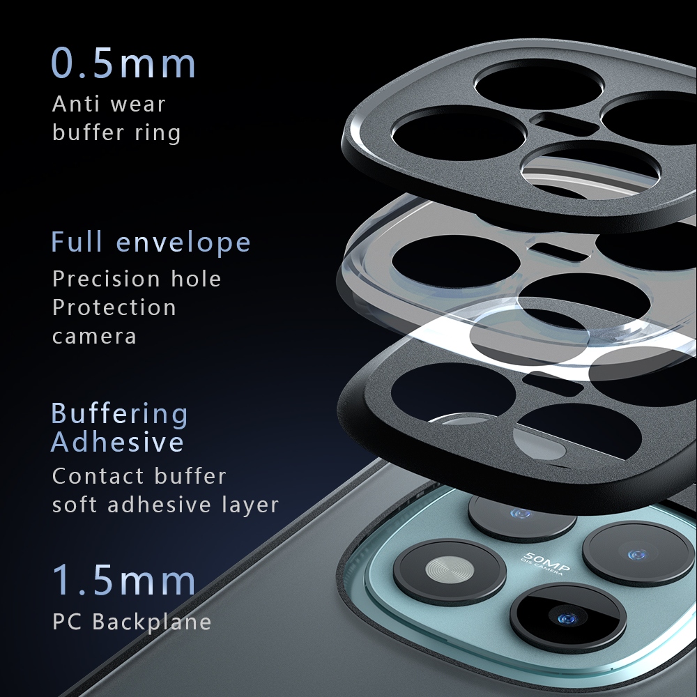 Skiny matný gelový obal na Xiaomi Redmi Note 15 Pro+ 5G - černý