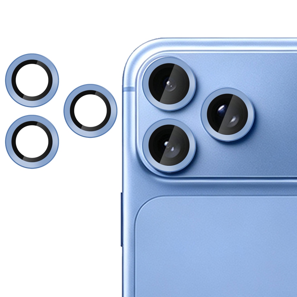 Sklo čočky fotoaparátu na iPhone 18 Pro Max/18 Pro (samostatná skla) - modré