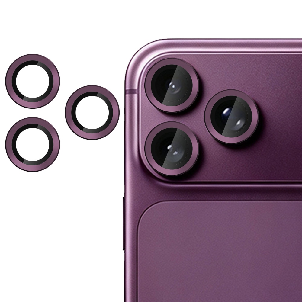 Sklo čočky fotoaparátu na iPhone 18 Pro Max/18 Pro (samostatná skla) - vínové