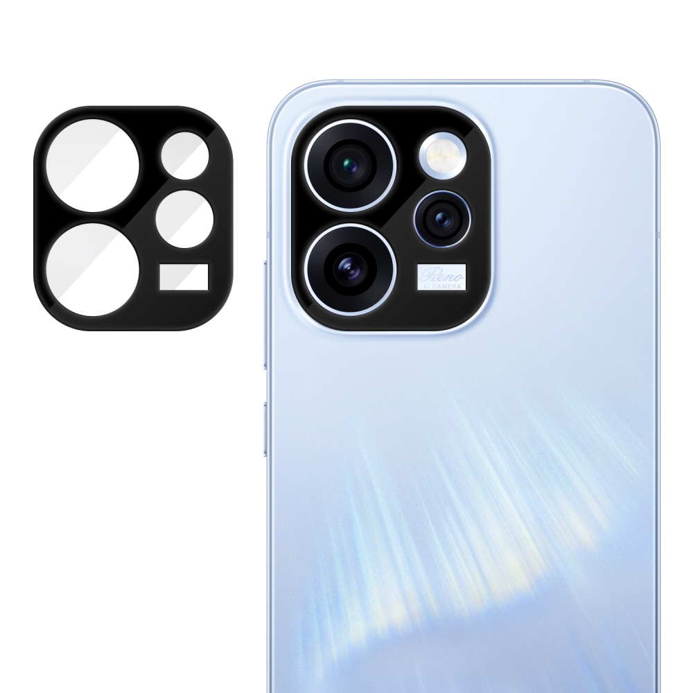 Sklo čočky fotoaparátu na mobil Oppo Reno 15 Pro 5G - černé