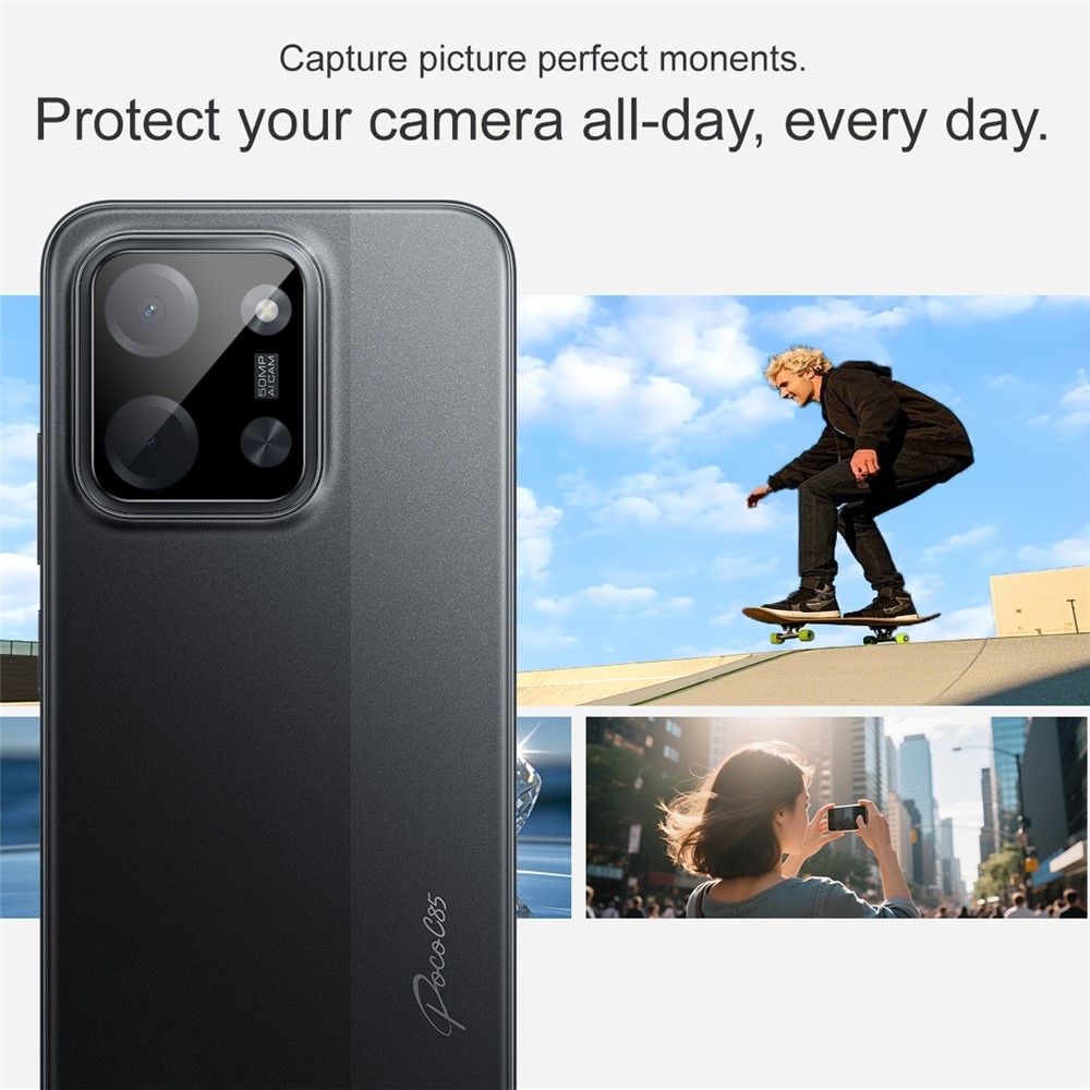 Sklo čočky fotoaparátu na Xiaomi Poco C85 (171mm) - černé