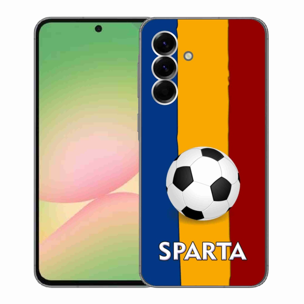 Gelový kryt mmCase na Samsung Galaxy A56 5G - fotbal 1